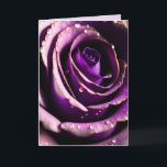 Carte de voeux ROSE SISTER BIRTHDAY<br><div class="desc">PURPLE ROSE SOEUR CARTE D'ANNIVERSAIRE</div>
