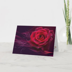 Carte de voeux Rose Velvet