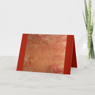 Carte de voeux rouge et or brillant