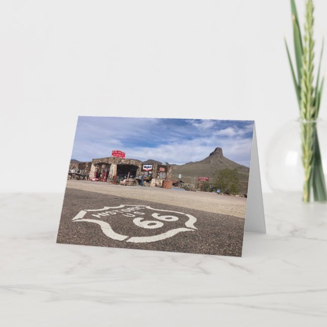 carte de voeux route 66 (intérieur vide)  (Devant)