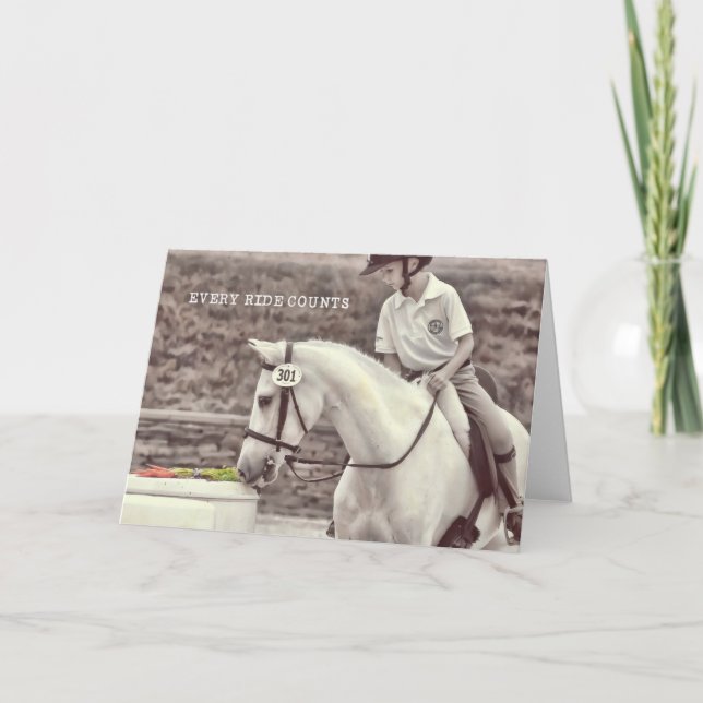 Carte de voeux ROYAL ASCOT (Devant)