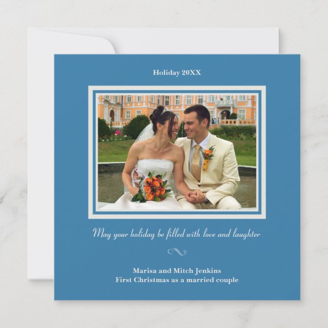 Carte de voeux Royal bleu hanoukka (Devant)