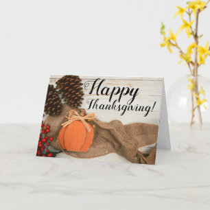 Carte de voeux Rustic Fall Scene