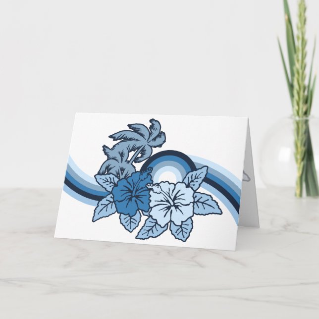 Carte de voeux Safari Surfing (Devant)