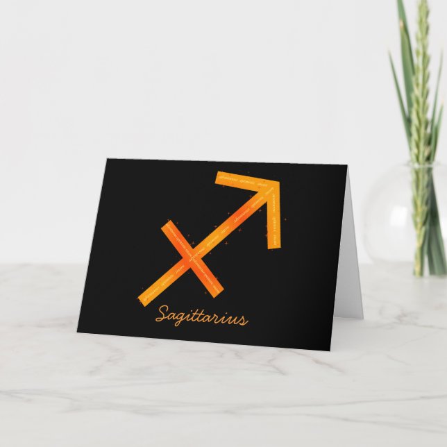 Carte de voeux Sagittarius - Vide (Devant)