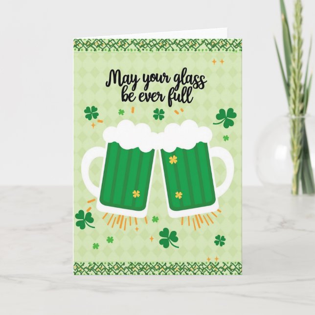 Carte de vœux Saint-Patrick de Lucky Beer (Devant)