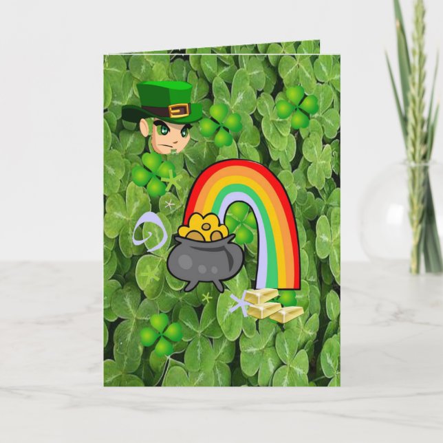 Carte de voeux Saint Patrick's Day (Devant)