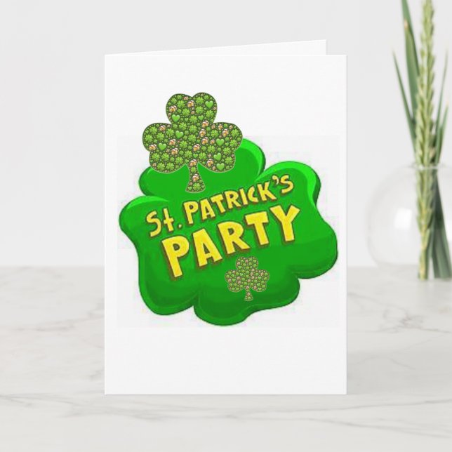 Carte de voeux Saint Patrick's Day (Devant)