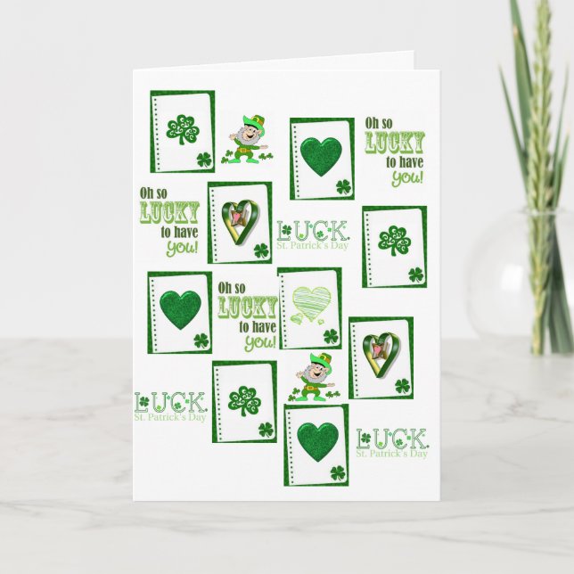 Carte de voeux Saint Patrick's Day (Devant)