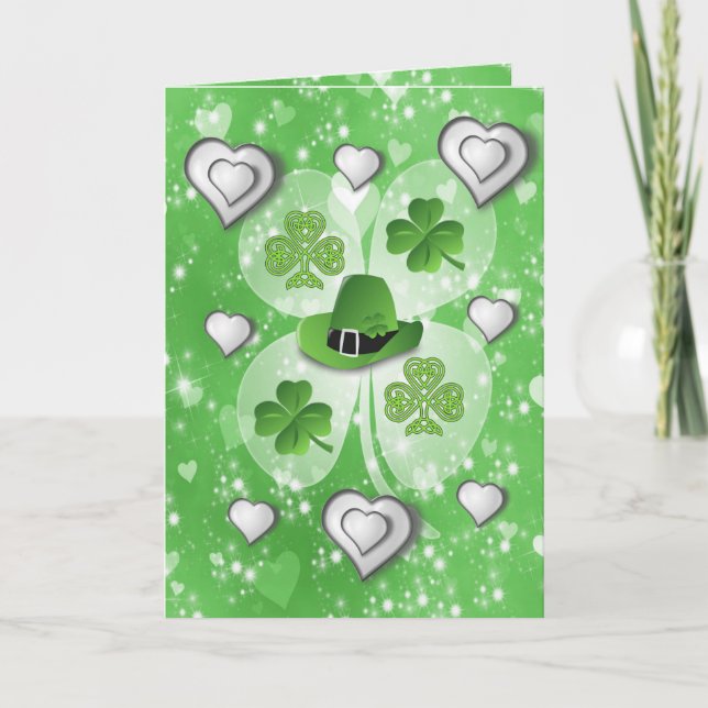 Carte de voeux Saint Patrick's Day (Devant)