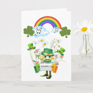 Carte de voeux Saint Patrick's Day Rainbow