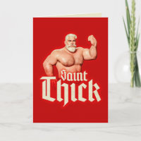 Carte de vœux Saint Thick Noël