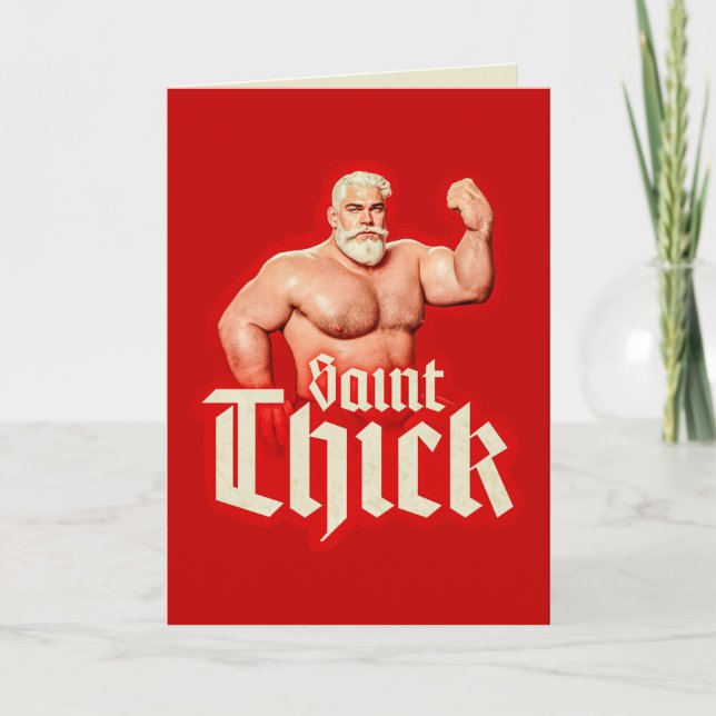 Carte de vœux Saint Thick Noël  (Devant)