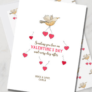 Carte de vœux Saint-Valentin Love Bird