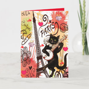 Carte de voeux Saint Valentin Paris France