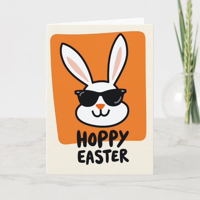 Carte de vœux saisonnière Cool Bunny (Devant)