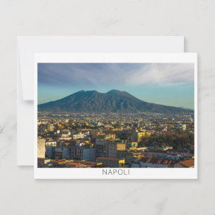 Carte de vœux saisonnière de Naples Italie