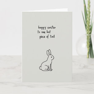 Carte de vœux saisonnière Lapin mignon