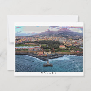 Carte de voeux saisonnière Naples Italie