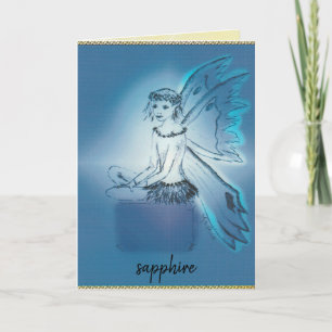 Carte de voeux Saphir/Septembre