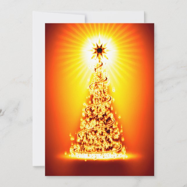 Carte de voeux sapin de Noël (Devant)