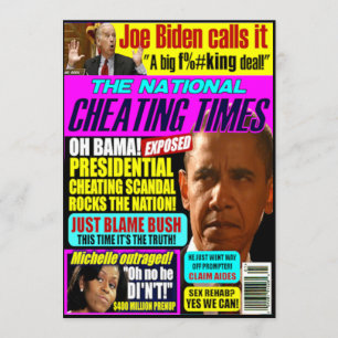 Carte de voeux scandale Obama