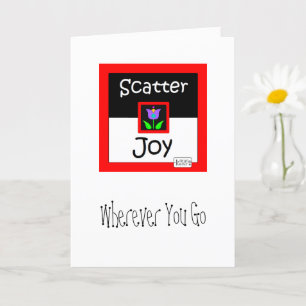 Carte de voeux Scatter Joy