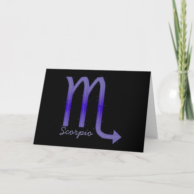 Carte de voeux Scorpio - Vide (Devant)