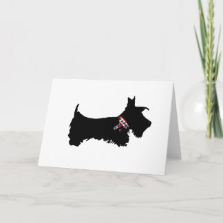 Carte de voeux Scottie Dog