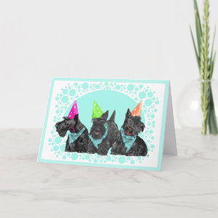 Carte de vœux Scottish Terrier