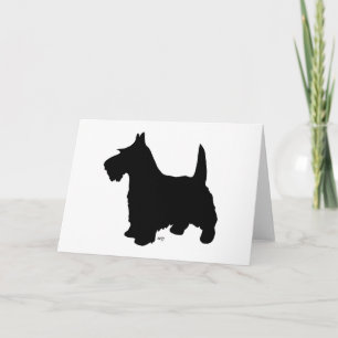 Carte de vœux Scottish Terrier