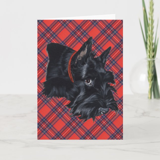 Carte de vœux Scottish Terrier (Devant)