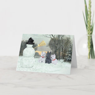 Carte de vœux Scottish Terrier