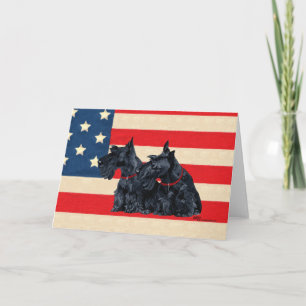 Carte de vœux Scottish Terrier