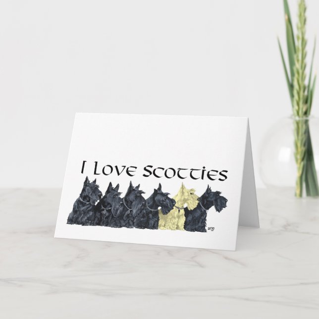 Carte de vœux Scottish Terrier (Devant)