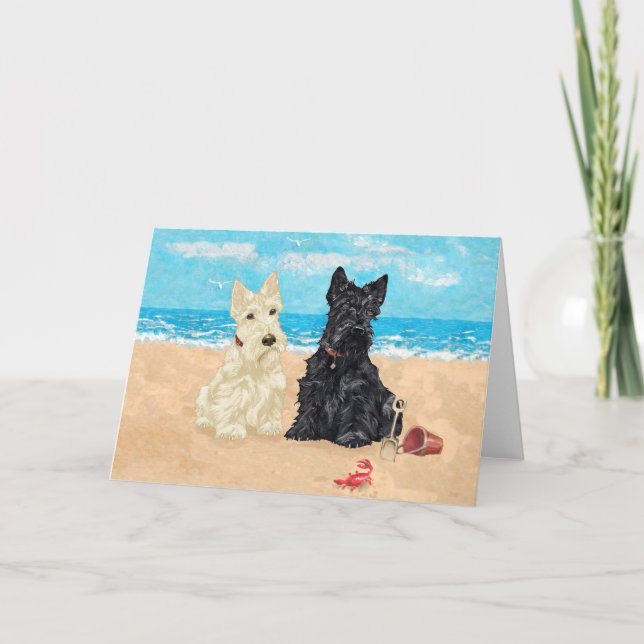 Carte de vœux Scottish Terrier (Devant)