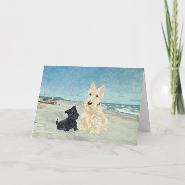 Carte de vœux Scottish Terrier (Devant)