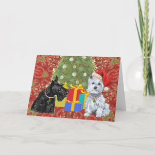 Carte de vœux Scottish Terrier