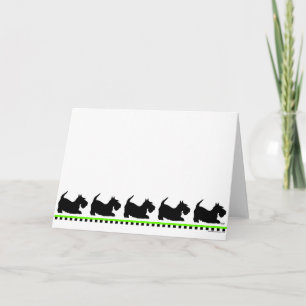 Carte de vœux Scottish Terrier