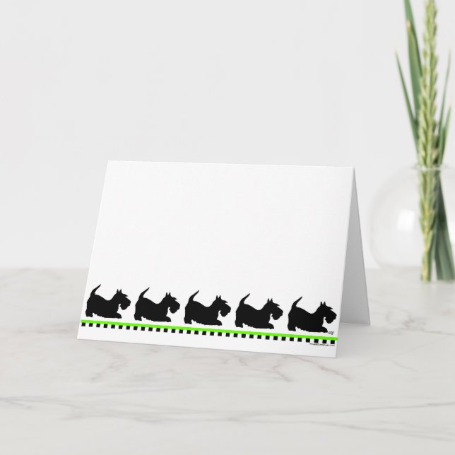 Carte de vœux Scottish Terrier (Devant)