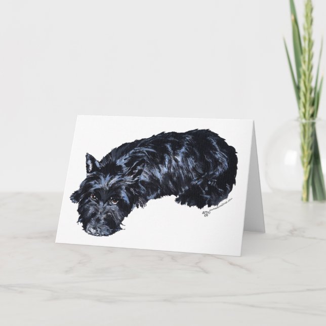 Carte de vœux Scottish Terrier (Devant)