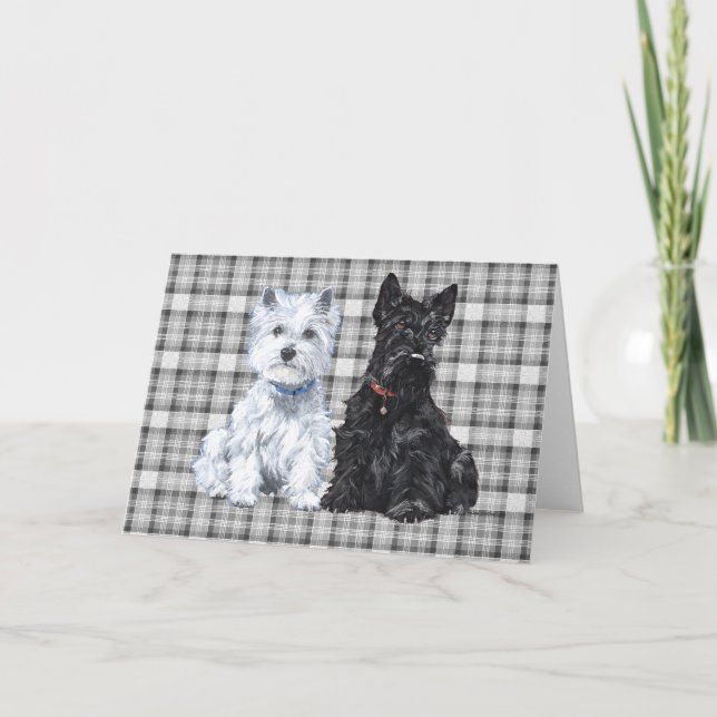 Carte de vœux Scottish Terrier (Devant)