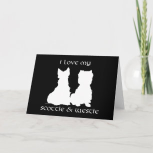 Carte de vœux Scottish Terrier