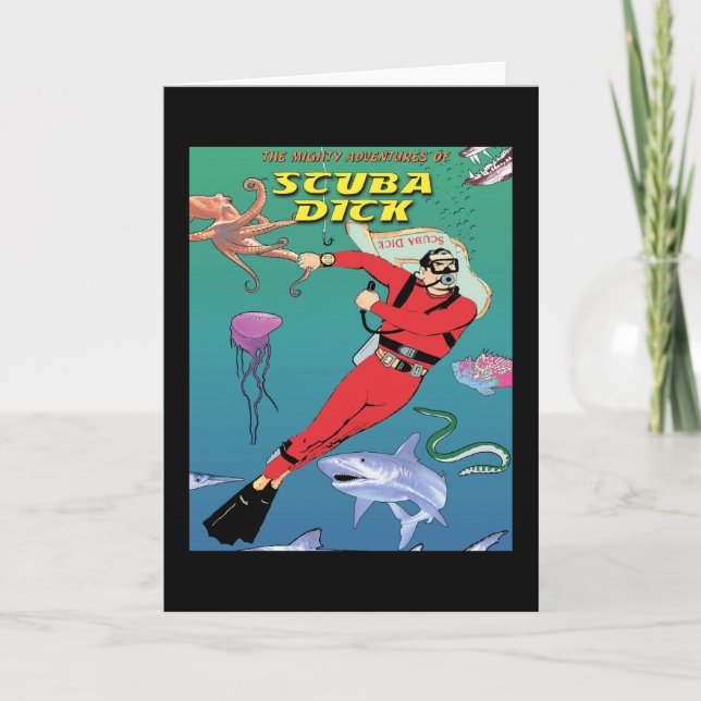 Carte de voeux Scuba Dick (Devant)