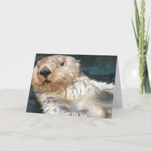 Carte de voeux Sea Otter