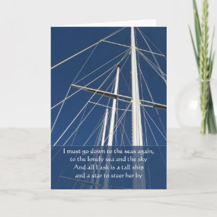 Carte de voeux Sea & Sky Ships