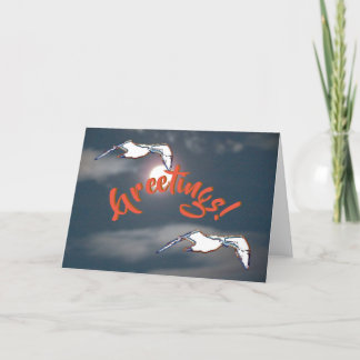 Carte de voeux - Seagull Salutation