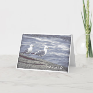 Carte de voeux Seagulls Seaside