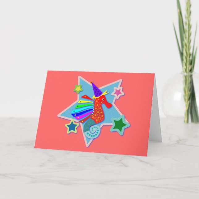 Carte de voeux Seahorse (Devant)