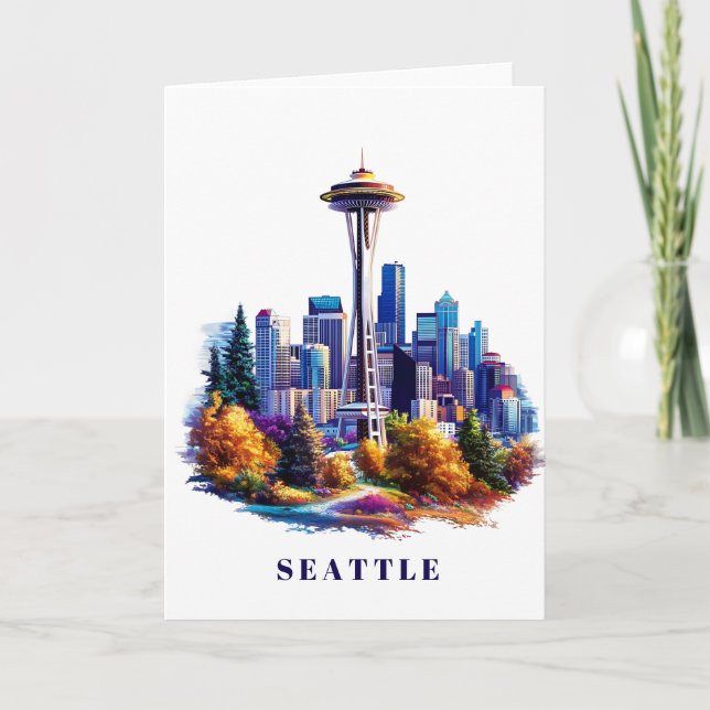 Carte de voeux Seattle (Devant)